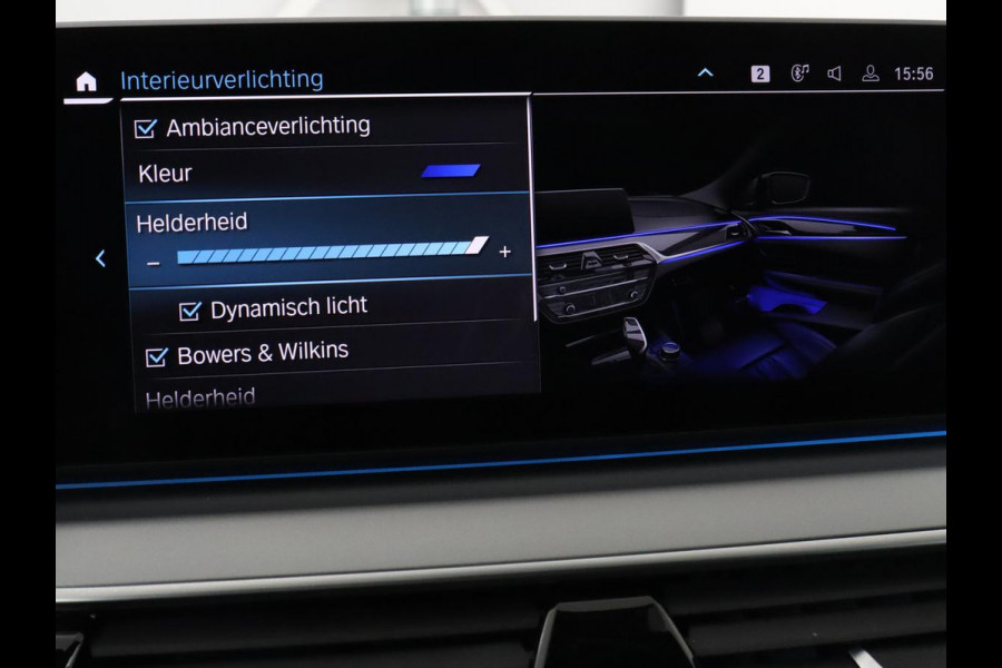 BMW 5 Serie 530e High Executive | Panoramadak | Head-Up | Adaptive cruise | Trekhaak | Bowers & Wilkins | Leder | Stoelverwarming | 360 Camera | Carplay | Keyless | Navigatie