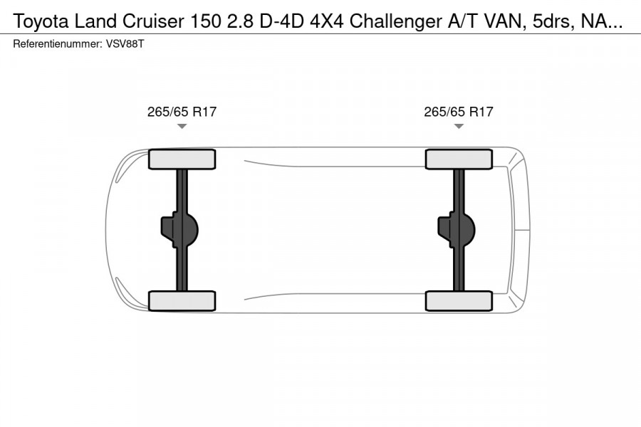 Toyota Land Cruiser 150 2.8 D-4D 4X4 Challenger A/T VAN, 5drs, NAP, 3500 kg, CarPlay, LED, Trekhaak