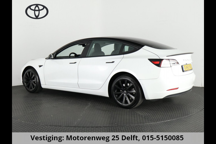 Tesla Model 3 BLACK BI-TONE PANO STD SOD ACCU 88% RWD   60 kWH LEDER.NAVI.CAMERA.AUTOPILOT, STOELVERWARMING EN NOG VEEL MEER!