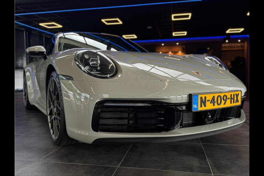 Porsche 911 3.0 Carrera 4S Sport chrono Bose Dealer onderhouden Kreide Grau Panoramadak ACC 450PK!