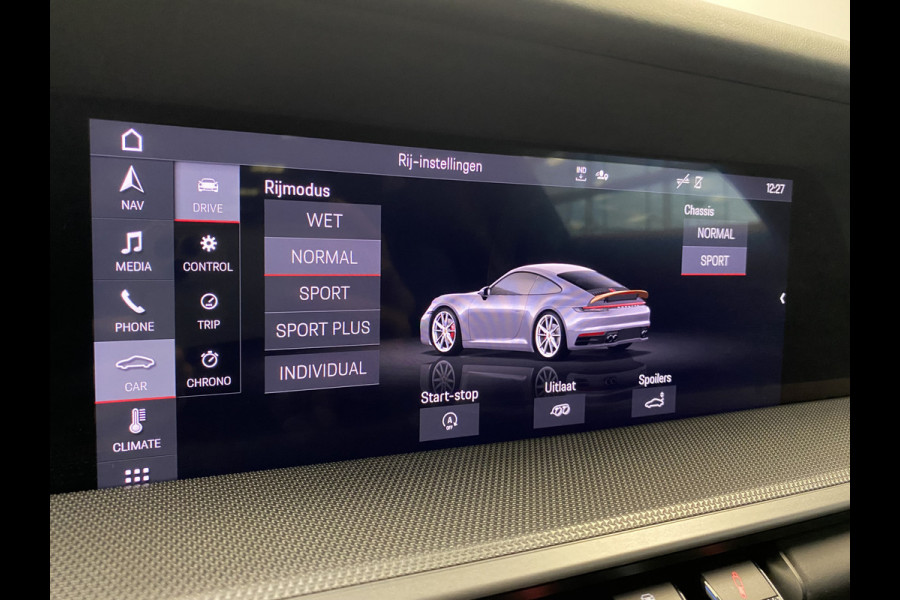 Porsche 911 3.0 Carrera 4S Sport chrono Bose Dealer onderhouden Kreide Grau Panoramadak ACC 450PK!