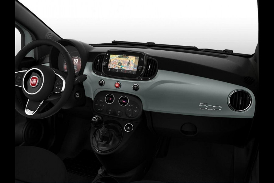 Fiat 500 1.0 Hybrid | Navi | BTW | Clima | Cruise | 15" | Apple Carplay | Privacy glass | PDC |