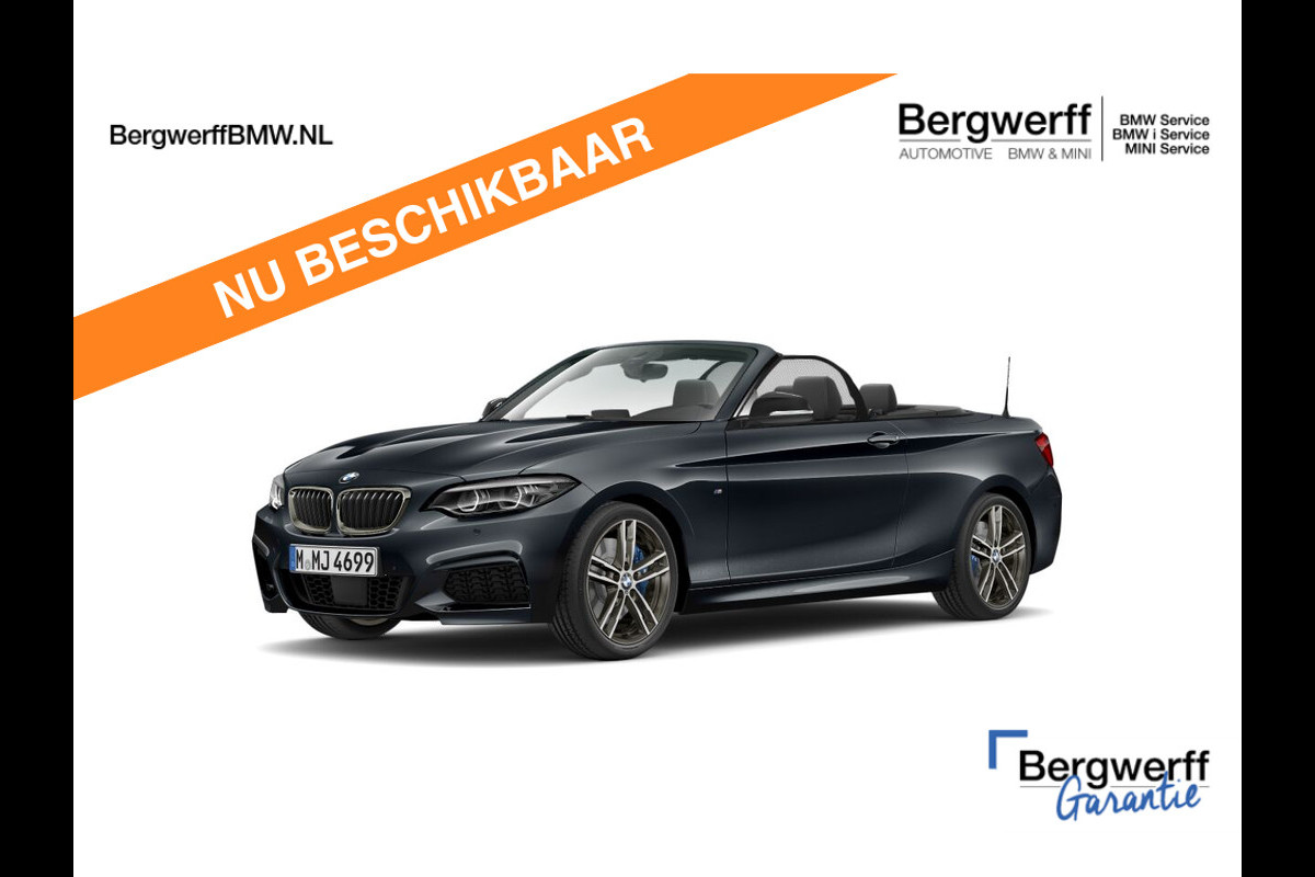 BMW 2 Serie Cabrio M240i xDrive - M-Performance Uitlaat - Harman Kardon - ACC - Camera