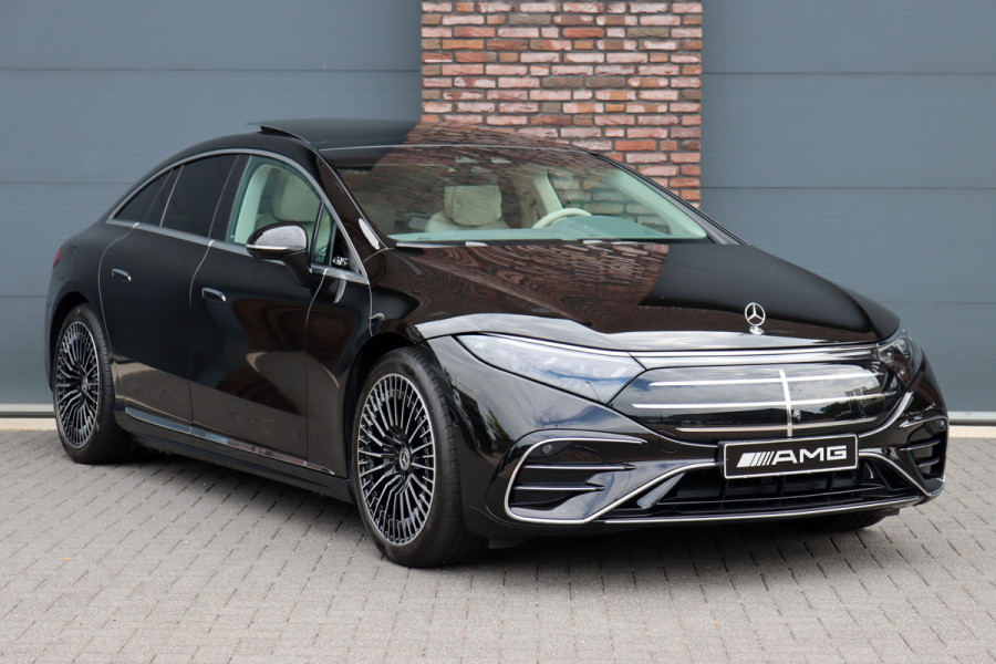 Mercedes-Benz EQS 450+ AMG Exclusive Line 118 kWh | Facelift | ex btw €78.500,- | Hyperscreen | Achterasbesturing | Airmatic | Distronic+ | Chauffeurspakket | MBUX Tablet | Massage | Burmester | Nappa Leder | HUD |