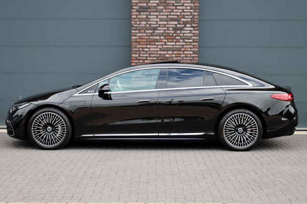 Mercedes-Benz EQS 450+ AMG Exclusive Line 118 kWh | Facelift | ex btw €78.500,- | Hyperscreen | Achterasbesturing | Airmatic | Distronic+ | Chauffeurspakket | MBUX Tablet | Massage | Burmester | Nappa Leder | HUD |