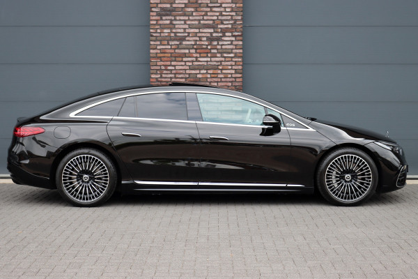 Mercedes-Benz EQS 450+ AMG Exclusive Line 118 kWh | Facelift | ex btw €78.500,- | Hyperscreen | Achterasbesturing | Airmatic | Distronic+ | Chauffeurspakket | MBUX Tablet | Massage | Burmester | Nappa Leder | HUD |