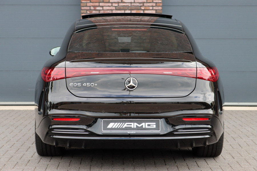 Mercedes-Benz EQS 450+ AMG Exclusive Line 118 kWh | Facelift | ex btw €78.500,- | Hyperscreen | Achterasbesturing | Airmatic | Distronic+ | Chauffeurspakket | MBUX Tablet | Massage | Burmester | Nappa Leder | HUD |