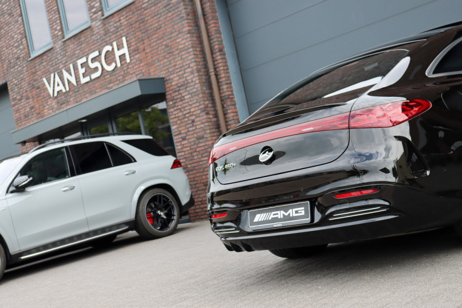 Mercedes-Benz EQS 450+ AMG Exclusive Line 118 kWh | Facelift | ex btw €78.500,- | Hyperscreen | Achterasbesturing | Airmatic | Distronic+ | Chauffeurspakket | MBUX Tablet | Massage | Burmester | Nappa Leder | HUD |
