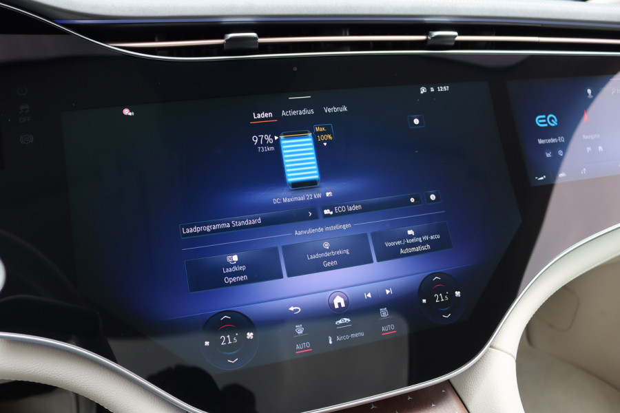 Mercedes-Benz EQS 450+ AMG Exclusive Line 118 kWh | Facelift | ex btw €78.500,- | Hyperscreen | Achterasbesturing | Airmatic | Distronic+ | Chauffeurspakket | MBUX Tablet | Massage | Burmester | Nappa Leder | HUD |