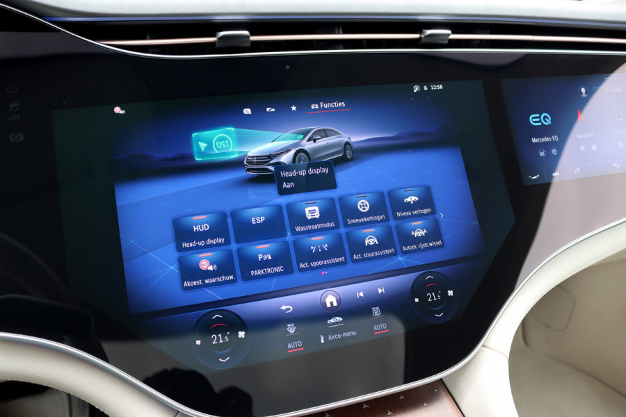 Mercedes-Benz EQS 450+ AMG Exclusive Line 118 kWh | Facelift | ex btw €78.500,- | Hyperscreen | Achterasbesturing | Airmatic | Distronic+ | Chauffeurspakket | MBUX Tablet | Massage | Burmester | Nappa Leder | HUD |