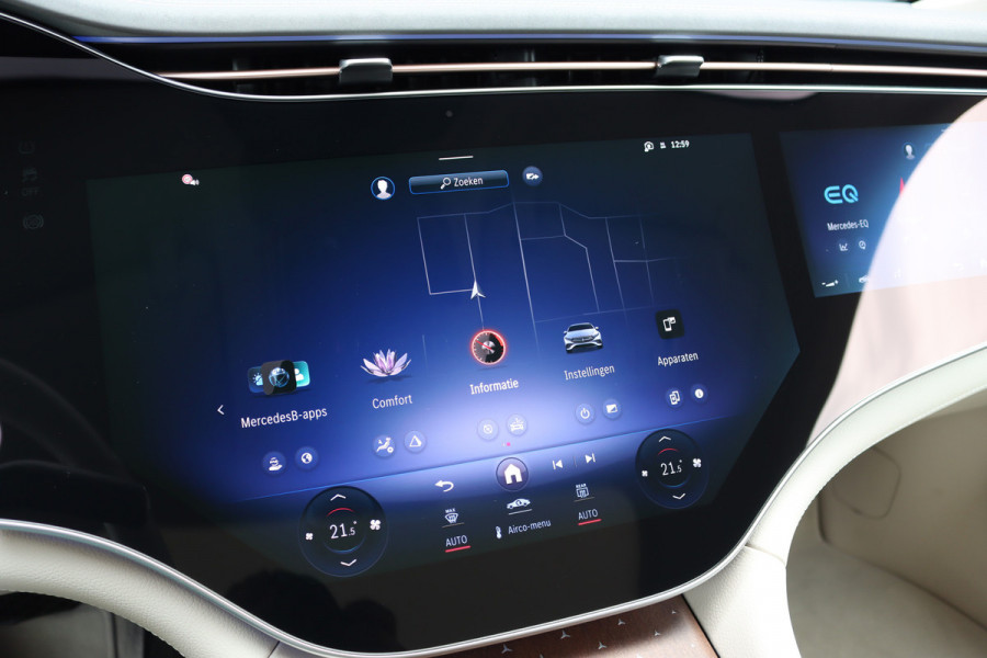 Mercedes-Benz EQS 450+ AMG Exclusive Line 118 kWh | Facelift | ex btw €78.500,- | Hyperscreen | Achterasbesturing | Airmatic | Distronic+ | Chauffeurspakket | MBUX Tablet | Massage | Burmester | Nappa Leder | HUD |