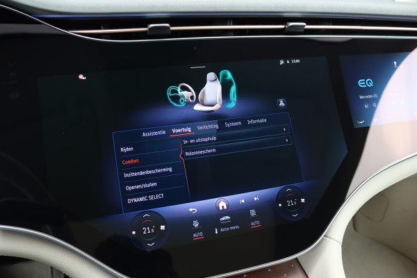 Mercedes-Benz EQS 450+ AMG Exclusive Line 118 kWh | Facelift | ex btw €78.500,- | Hyperscreen | Achterasbesturing | Airmatic | Distronic+ | Chauffeurspakket | MBUX Tablet | Massage | Burmester | Nappa Leder | HUD |
