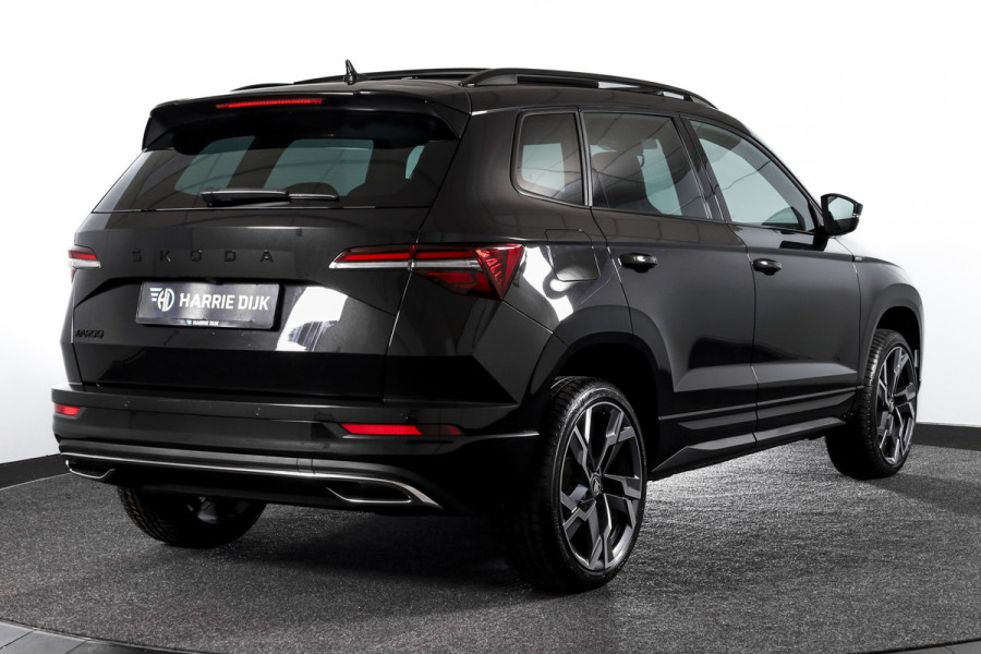 Škoda Karoq 1.5 TSI 150 PK ACT Sportline Business - Automaat | S/K-Panodak | Columbus pakket | Dig. Cockpit | Adapt. Cruise | Elek. Klep | Stuur-+Stoelverw. | Camera | NAV+App. Connect | ECC | LED | LM 19" | 3500