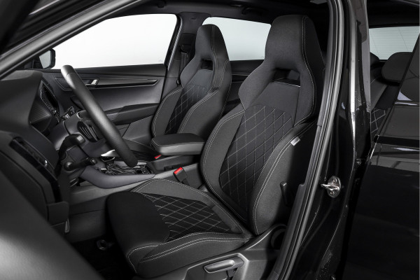 Škoda Karoq 1.5 TSI 150 PK ACT Sportline Business - Automaat | S/K-Panodak | Columbus pakket | Dig. Cockpit | Adapt. Cruise | Elek. Klep | Stuur-+Stoelverw. | Camera | NAV+App. Connect | ECC | LED | LM 19" | 3500