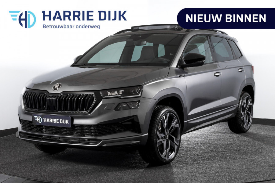 Škoda Karoq 1.5 TSI 150 PK ACT Sportline Business - Automaat | S/K-Panodak | Columbus pakket | Dig. Cockpit | Adapt. Cruise | Elek. Klep | Stuur-+Stoelverw. | Camera | NAV+App. Connect | ECC | LED | LM 19" | 3545