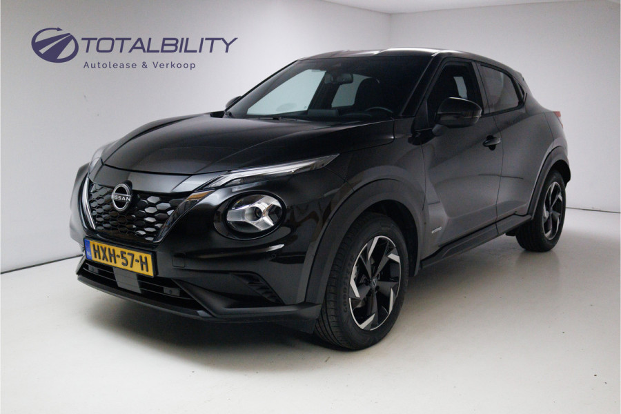Nissan Juke 1.6 Hybrid N-Connecta 143 PK | Cruise-control | Climate-control | Achteruitrijcamera Half leer/half stof, App-connect, Donker glas