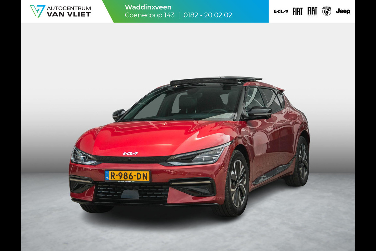 Kia Ev6 GT-Line 77.4 kWh schuifkanteldak l Stoelverwarming en stoel ventilatie l Meridian soundsysteem