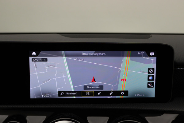 Mercedes-Benz A-Klasse 160 Business Solution AMG Virtual Cockpit, Leer/Stof, Camera, Navigatie, Bluetooth, DAB, LED, 19''