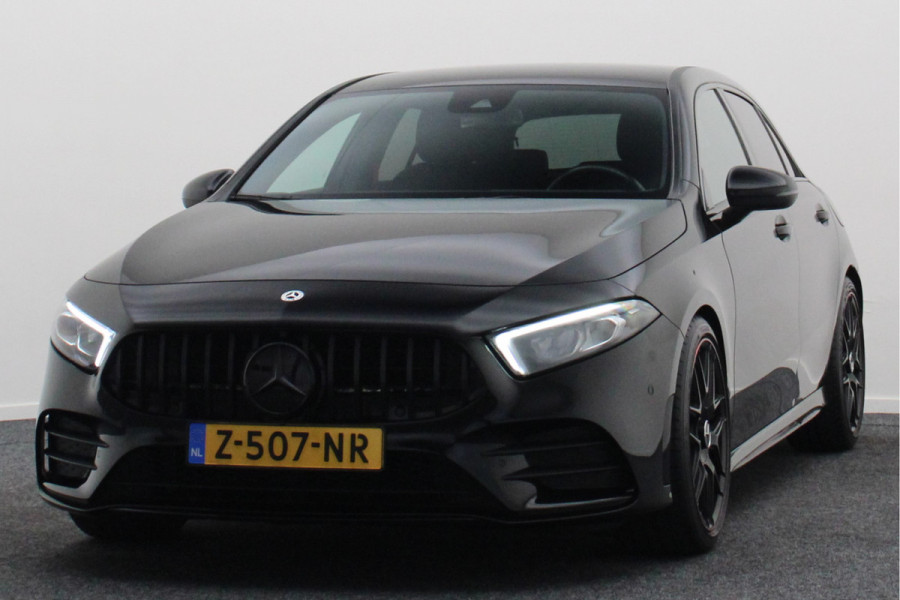 Mercedes-Benz A-Klasse 160 Business Solution AMG Virtual Cockpit, Leer/Stof, Camera, Navigatie, Bluetooth, DAB, LED, 19''