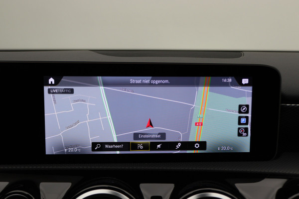 Mercedes-Benz A-Klasse 160 Business Solution AMG Virtual Cockpit, Leer/Stof, Camera, Navigatie, Bluetooth, DAB, LED, 19''