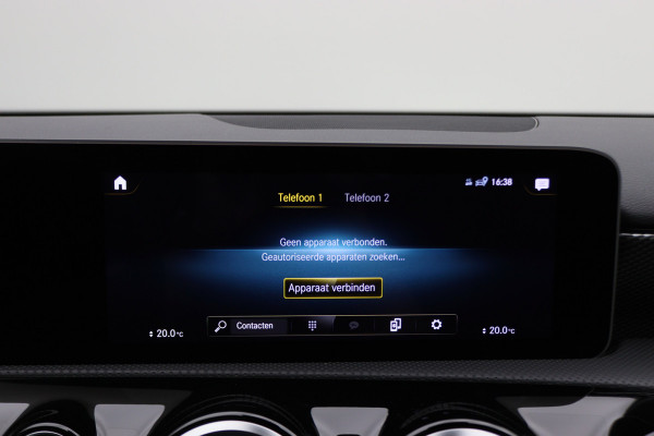 Mercedes-Benz A-Klasse 160 Business Solution AMG Virtual Cockpit, Leer/Stof, Camera, Navigatie, Bluetooth, DAB, LED, 19''