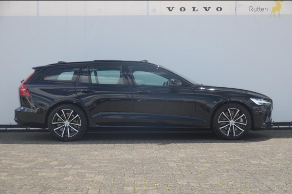Volvo V60 T6 350PK Automaat AWD Plus Dark / Adaptive cruise control / Elektrische stoelen / Harman Kardon audio / Trekhaak / Pilot assist / BLIS / Stoel en stuur verwarming / Elektrische achterklep / Parkeersensoren met 360 camera / Google infotainment