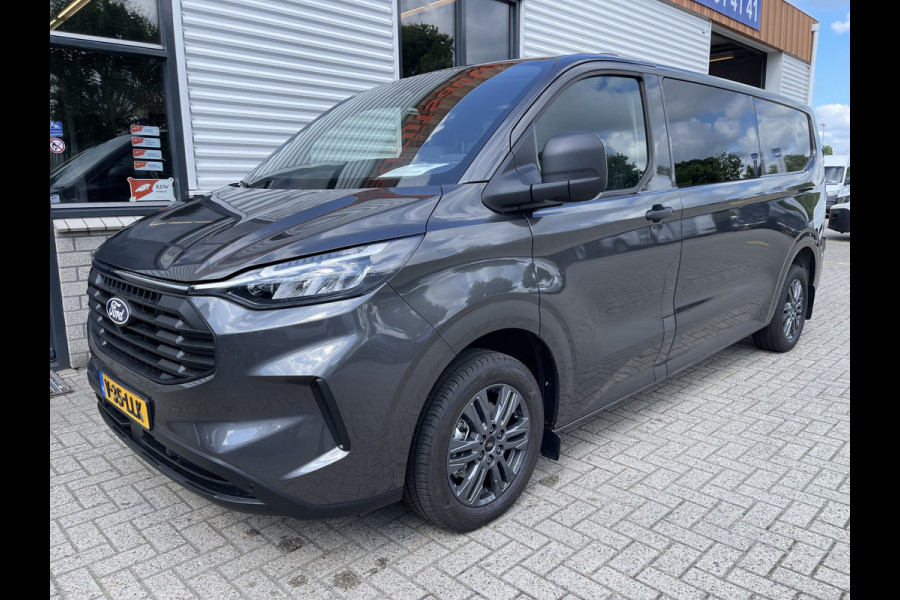 Ford Transit Custom 320 2.0 TDCI 136pk L2H1 Trend DC 6 persoons / NIEUW / BPM vrij! / rijklaar € 39.950 ex btw / lease vanaf € 715 / airco / cruise / camera / metallic lak / led koplampen / euro 6
