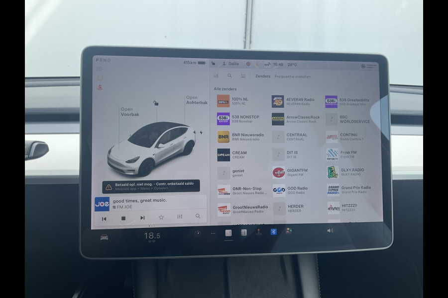 Tesla Model Y Long Range AWD 75 kWh Pano Autopilot Leder Stoelverw Cam NL-Auto!