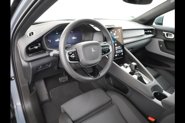 Polestar 2 AUT. 408 pk Long Range Dual Motor 78kWh Trekhaak Panoramadak Keyless-Start-Open(via GSM!) Electr.Stoelen Verwarmd+Achterbank+Stu Verkeersbord detectie Regen-Lichtsensor Virtual-Cockpit Home-Link Uitparkeer+Bots waarschuwing Autonoom-Rem Lane Assist Keyless Connected services Draadloze telefoonlader 1.500kg Trekvermogen 660Nm! €61.000 nieuw!