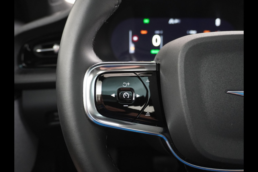 Polestar 2 AUT. 408 pk Long Range Dual Motor 78kWh Trekhaak Panoramadak Keyless-Start-Open(via GSM!) Electr.Stoelen Verwarmd+Achterbank+Stu Verkeersbord detectie Regen-Lichtsensor Virtual-Cockpit Home-Link Uitparkeer+Bots waarschuwing Autonoom-Rem Lane Assist Keyless Connected services Draadloze telefoonlader 1.500kg Trekvermogen 660Nm! €61.000 nieuw!