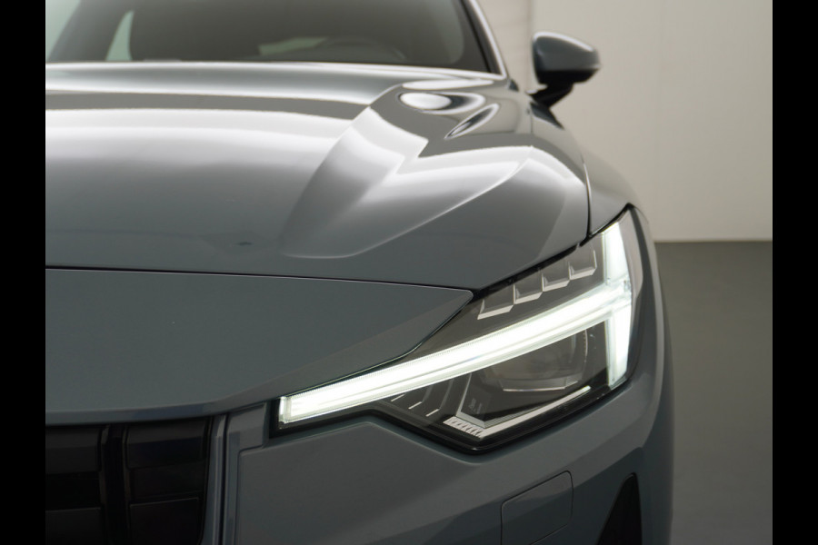 Polestar 2 AUT. 408 pk Long Range Dual Motor 78kWh Trekhaak Panoramadak Keyless-Start-Open(via GSM!) Electr.Stoelen Verwarmd+Achterbank+Stu Verkeersbord detectie Regen-Lichtsensor Virtual-Cockpit Home-Link Uitparkeer+Bots waarschuwing Autonoom-Rem Lane Assist Keyless Connected services Draadloze telefoonlader 1.500kg Trekvermogen 660Nm! €61.000 nieuw!