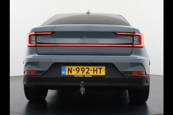 Polestar 2 AUT. 408 pk Long Range Dual Motor 78kWh Trekhaak Panoramadak Keyless-Start-Open(via GSM!) Electr.Stoelen Verwarmd+Achterbank+Stu Verkeersbord detectie Regen-Lichtsensor Virtual-Cockpit Home-Link Uitparkeer+Bots waarschuwing Autonoom-Rem Lane Assist Keyless Connected services Draadloze telefoonlader 1.500kg Trekvermogen 660Nm! €61.000 nieuw!