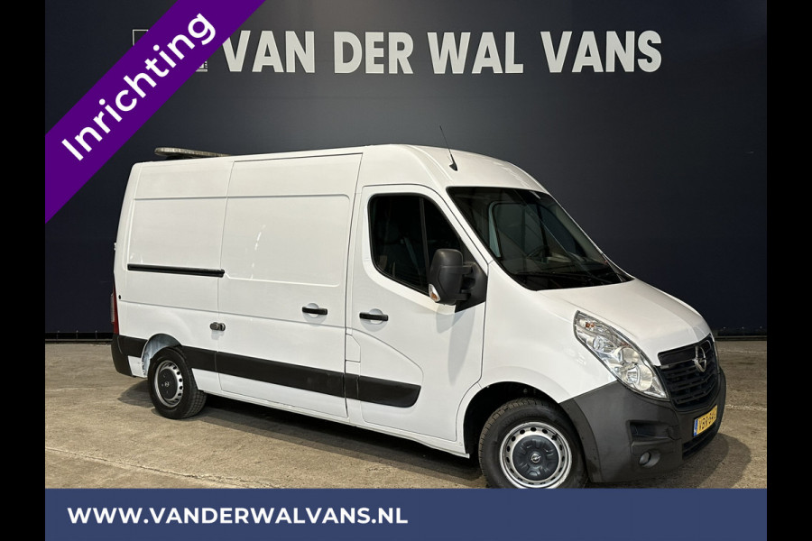 Opel Movano 2.3 CDTI 146pk L2H2 Inrichting Euro6 Airco | Camera | Navigatie | Omvormer 3000 Cruiscontrol, 2500kg Trekhaak, Parkeersensoren, Bijrijdersbank