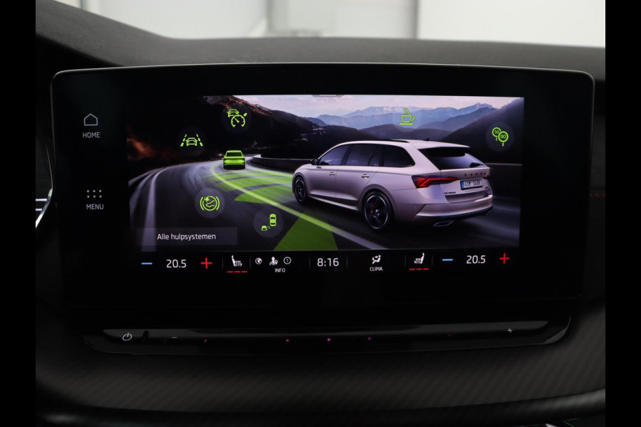 Škoda Octavia Skoda Octavia 1.4 TSI RS iV PHEV | Panoramadak | Head-Up | Stoel & stuurverwarming | Adaptive cruise | Standkachel | Matrix LED  | Camera | Memory | Virtual Cockpit | Side Assist | Achterbankverwarming