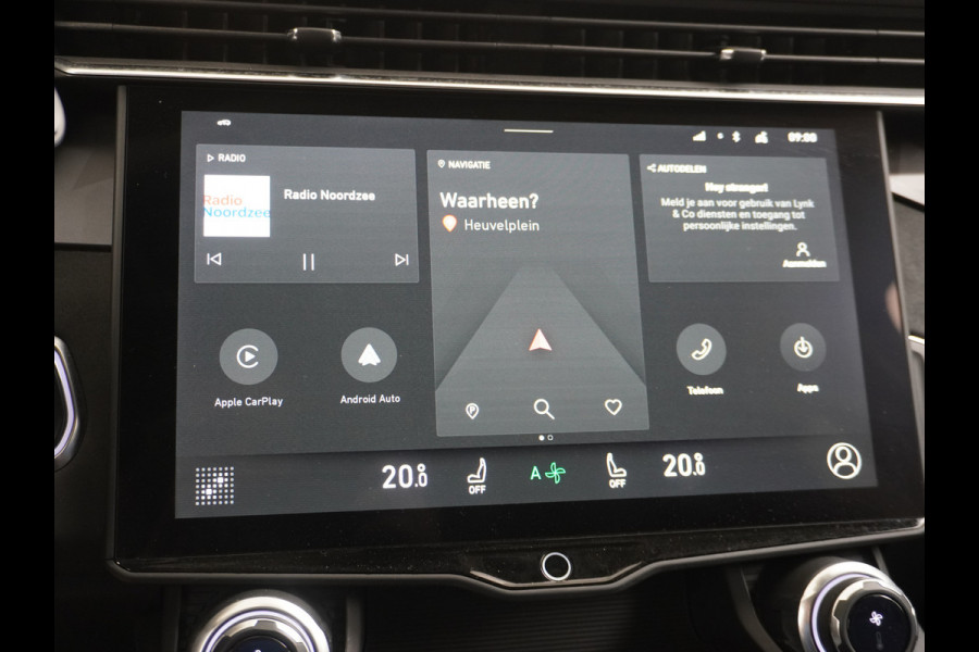 Lynk & Co 01 1.5 PHEV AUT-7 261pk Pano-Schuif-K-dak 20" 360°Camera Apple Carplay Android Auto Adaptive-Cruise Navi Pdc Ecc Keyless Led Plug-I Elek.Memory.Stoel File assistent Dodehoek detector Elektrisch bedienbare achterklep Rijstrooksensor Wifi Verkeersbord detectie 425Nm koppel 3,7kw laadvermogen A-label Euro 6 Hybride Benzine/Elektrisch rijden tot ca.69km 1.800kg trekvermogen