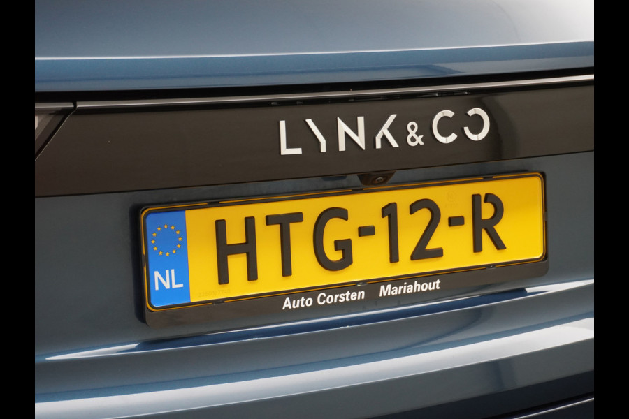 Lynk & Co 01 1.5 PHEV AUT-7 261pk Pano-Schuif-K-dak 20" 360°Camera Apple Carplay Android Auto Adaptive-Cruise Navi Pdc Ecc Keyless Led Plug-I Elek.Memory.Stoel File assistent Dodehoek detector Elektrisch bedienbare achterklep Rijstrooksensor Wifi Verkeersbord detectie 425Nm koppel 3,7kw laadvermogen A-label Euro 6 Hybride Benzine/Elektrisch rijden tot ca.69km 1.800kg trekvermogen