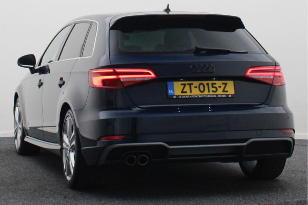 Audi A3 Sportback 35 TFSI CoD Sport S Line Edition Leer/Stof, Climate, Cruise, Navigatie, Bluetooth, LED, Premium Sound, 18''