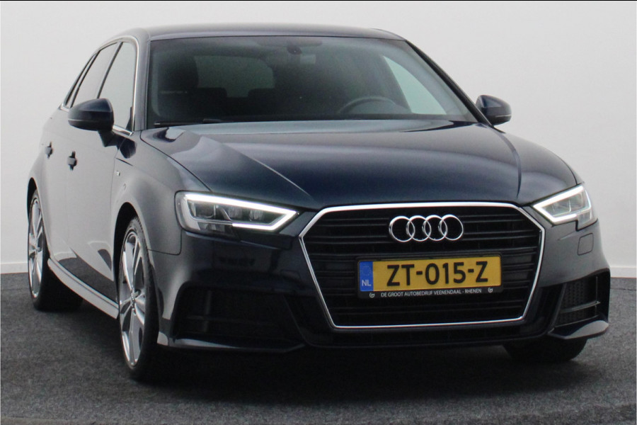 Audi A3 Sportback 35 TFSI CoD Sport S Line Edition Leer/Stof, Climate, Cruise, Navigatie, Bluetooth, LED, Premium Sound, 18''