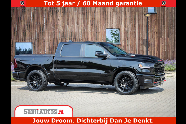 Dodge Ram 1500 Limited Night High Output 540HP 706Nm | Massage + Full Option | De Meest Luxe en Volle Pick-Up in zijn Klasse | Comfortabele Dubbele Cabine met Royale 5 Zitplaatsen | BPM vrij | Nu Leverbaar uit Voorraad | Voorraad Nr 2357 - 5182