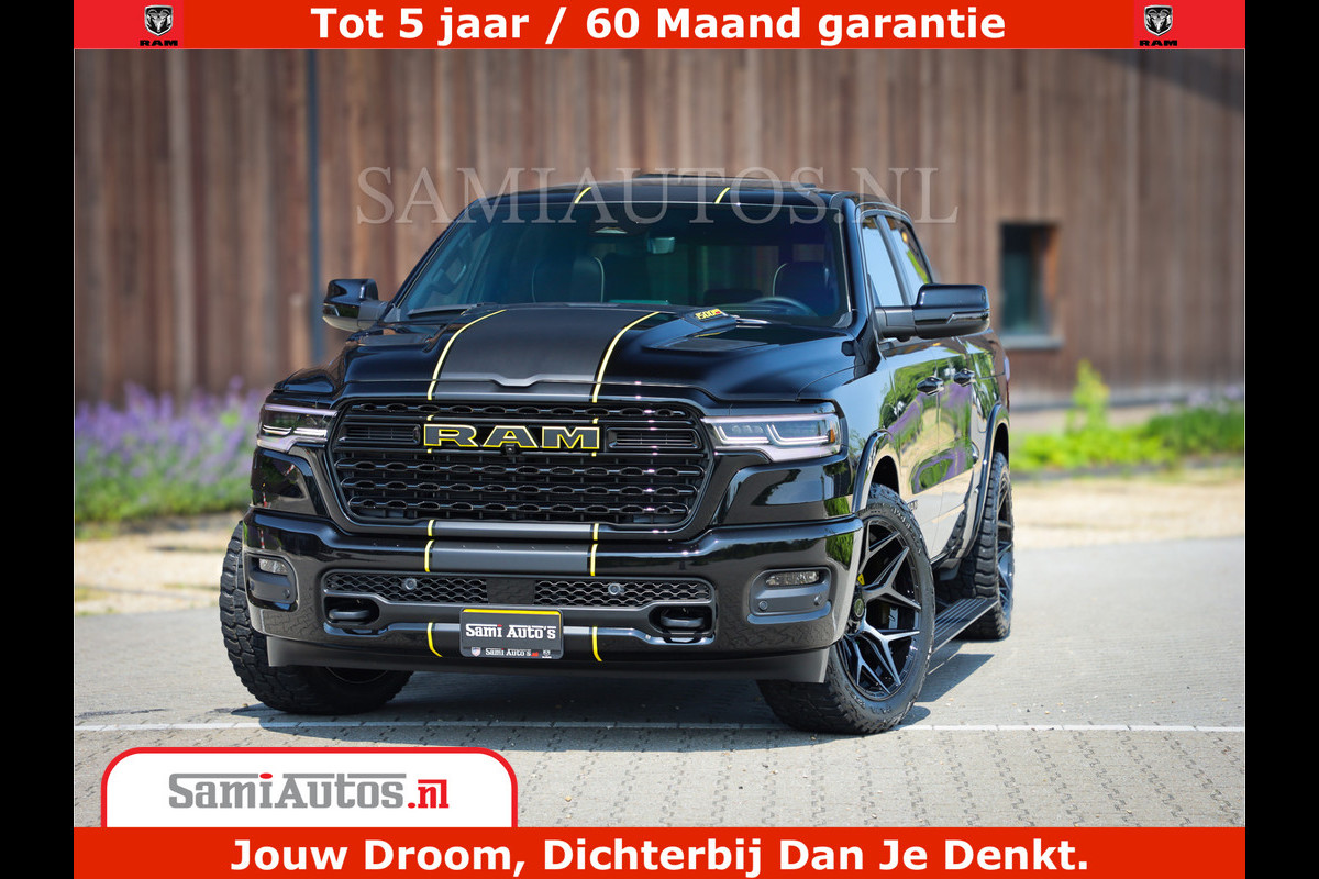 Dodge Ram 1500 Limited Night High Output 540HP 706Nm | Massage + Full Option | De Meest Luxe en Volle Pick-Up in zijn Klasse | Comfortabele Dubbele Cabine met Royale 5 Zitplaatsen | BPM vrij | Nu Leverbaar uit Voorraad | Voorraad Nr 2356 - 0990 Dodge Ram 1500 Limited Night High Output 540HP 706Nm | Massage + Full Option | De Meest Luxe en Volle Pick-Up in zijn Klasse | Comfortabele Dubbele Cabine met Royale 5 Zitplaatsen | BPM vrij | Nu Leverbaar uit Voorraad | Voorraad Nr 2356 - 0990