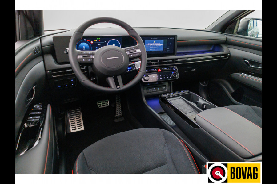 Hyundai Tucson 1.6 T-GDI PHEV N Line Sky 4WD 252 PK PHEV | Panoramadak | Leer/alcantara | HUD | 360 camera Adaptive cruise met fileassistent. Stoelverwarming/koeling, Electrische achterklep. Krell audio