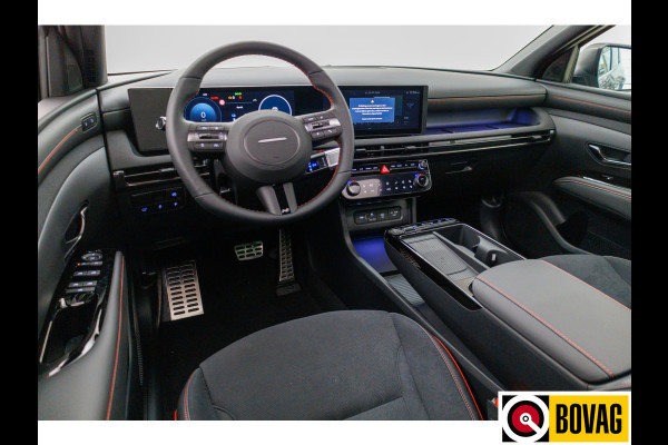 Hyundai Tucson 1.6 T-GDI PHEV N Line Sky 4WD 252 PK PHEV | Panoramadak | Leer/alcantara | HUD | 360 camera Adaptive cruise met fileassistent. Stoelverwarming/koeling, Electrische achterklep. Krell audio