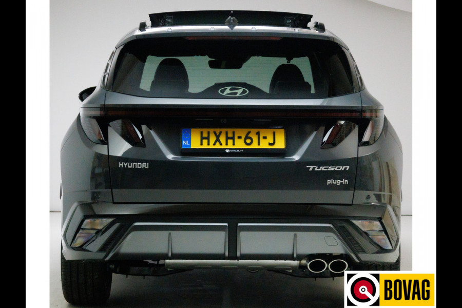 Hyundai Tucson 1.6 T-GDI PHEV N Line Sky 4WD 252 PK PHEV | Panoramadak | Leer/alcantara | HUD | 360 camera Adaptive cruise met fileassistent. Stoelverwarming/koeling, Electrische achterklep. Krell audio