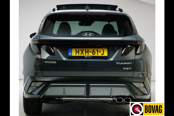Hyundai Tucson 1.6 T-GDI PHEV N Line Sky 4WD 252 PK PHEV | Panoramadak | Leer/alcantara | HUD | 360 camera Adaptive cruise met fileassistent. Stoelverwarming/koeling, Electrische achterklep. Krell audio