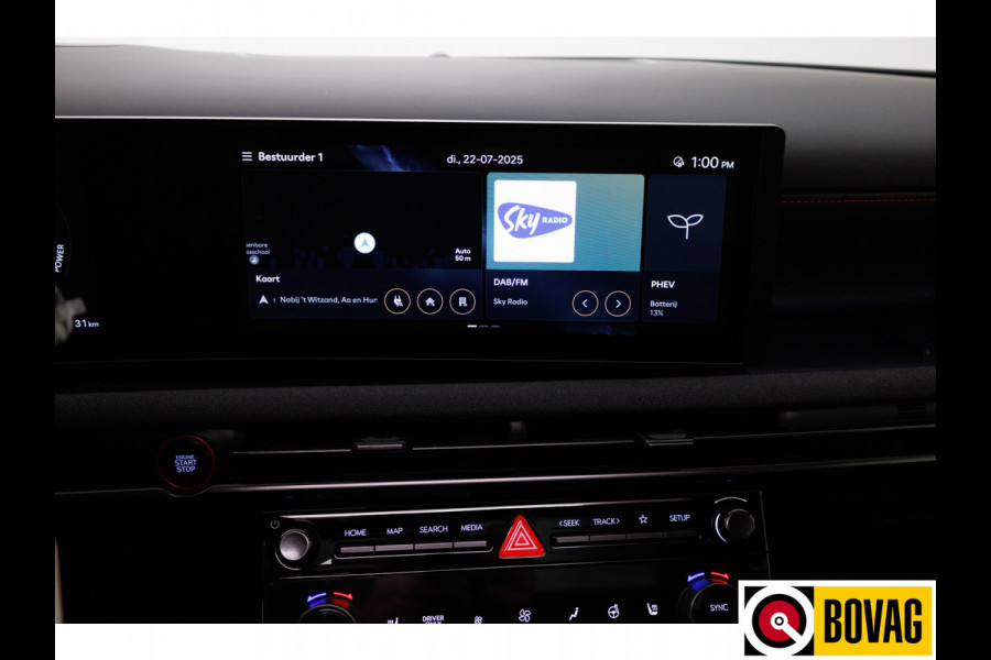 Hyundai Tucson 1.6 T-GDI PHEV N Line Sky 4WD 252 PK PHEV | Panoramadak | Leer/alcantara | HUD | 360 camera Adaptive cruise met fileassistent. Stoelverwarming/koeling, Electrische achterklep. Krell audio