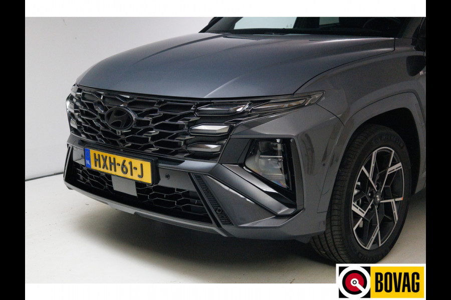 Hyundai Tucson 1.6 T-GDI PHEV N Line Sky 4WD 252 PK PHEV | Panoramadak | Leer/alcantara | HUD | 360 camera Adaptive cruise met fileassistent. Stoelverwarming/koeling, Electrische achterklep. Krell audio