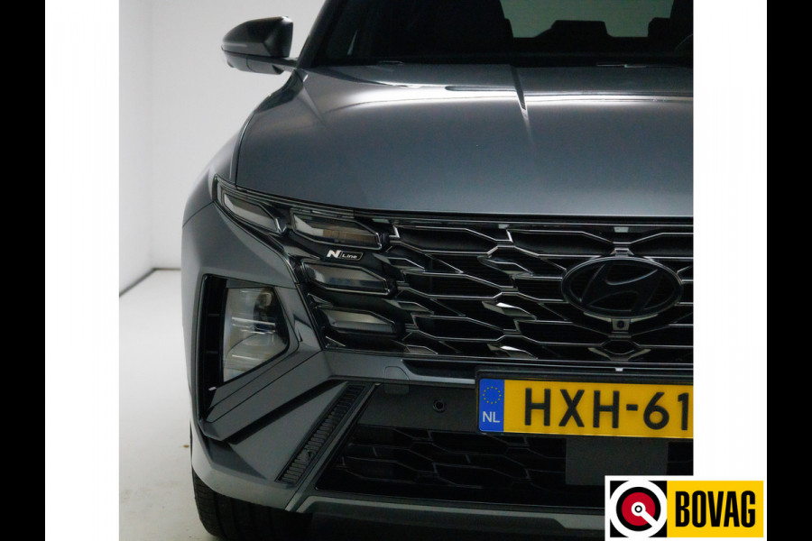 Hyundai Tucson 1.6 T-GDI PHEV N Line Sky 4WD 252 PK PHEV | Panoramadak | Leer/alcantara | HUD | 360 camera Adaptive cruise met fileassistent. Stoelverwarming/koeling, Electrische achterklep. Krell audio
