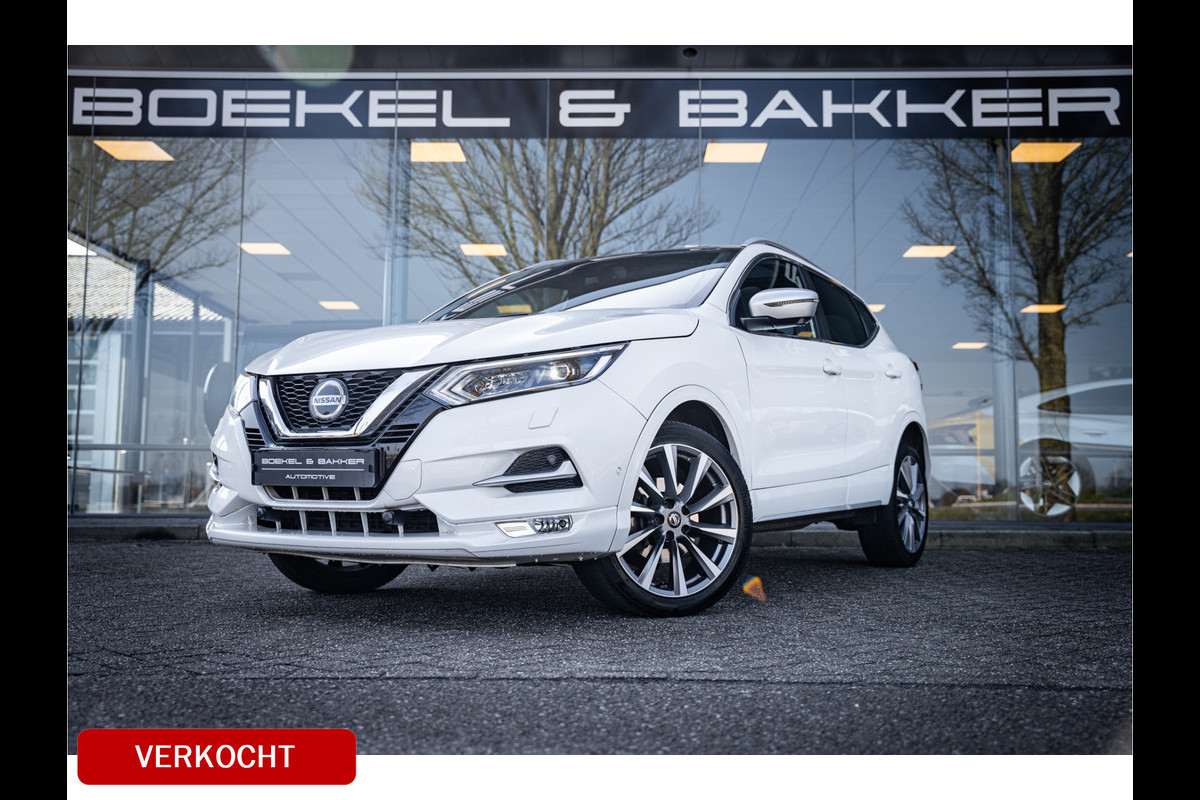 Nissan QASHQAI 1.3 DIG-T Tekna + ** Panodak ** Leder ** Trekhaak ** BOSE Nissan QASHQAI 1.3 DIG-T Tekna + ** Panodak ** Leder ** Trekhaak ** BOSE