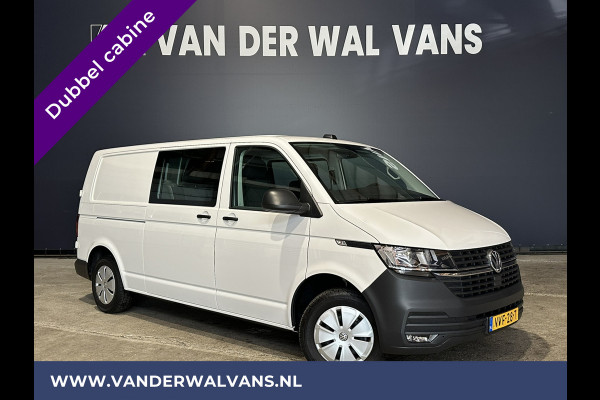 Volkswagen Transporter 2.0 TDI L2H1 Dubbele Cabine Euro6 Airco | 5-Zits | Navigatie | Trekhaak | Apple Carplay Android Auto, Cruisecontrol, Parkeersensoren