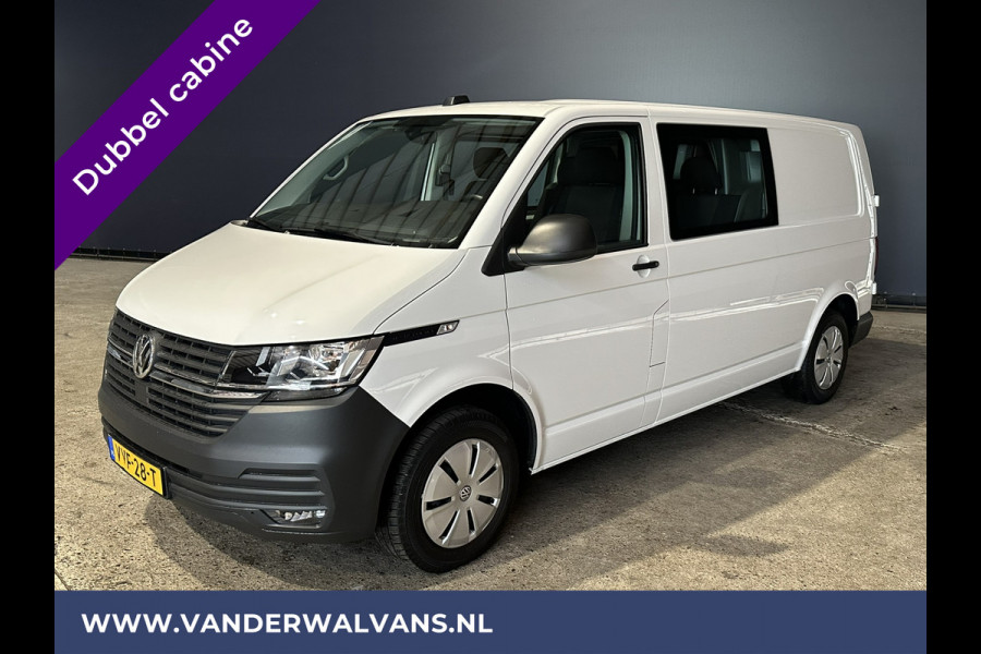 Volkswagen Transporter 2.0 TDI L2H1 Dubbele Cabine Euro6 Airco | 5-Zits | Navigatie | Trekhaak | Apple Carplay Android Auto, Cruisecontrol, Parkeersensoren